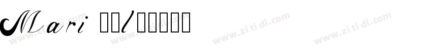 Mari Bold字体转换